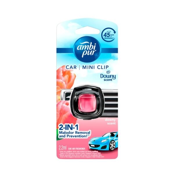 Ambi Pur Car Mini Clip Downy Scent Car Air Freshener 2.2ml