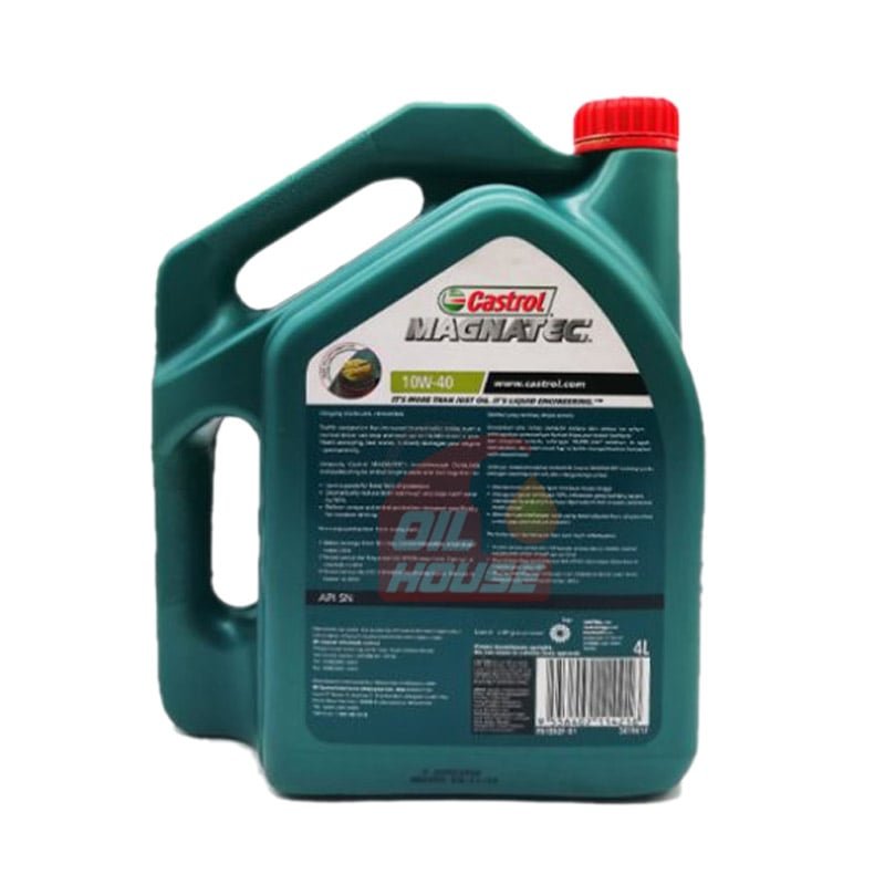 CASTROL MAGNATEC 10W-40 SYNTHETIC BASE ENGINE OIL 4L - Image 2