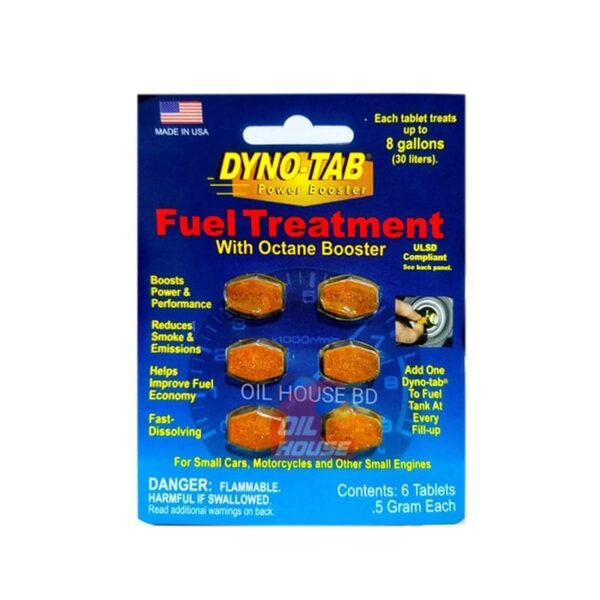 Dyno Tab Fuel Treatment with Octane Booster 6-Tab Card