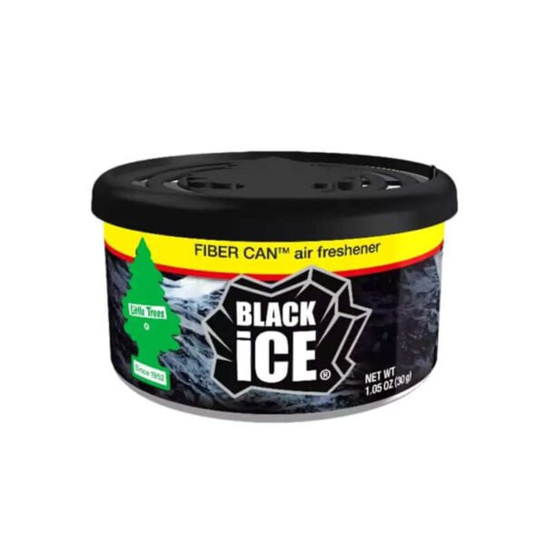 Little Trees Black Ice Fiber Can Car Air Freshener 30g