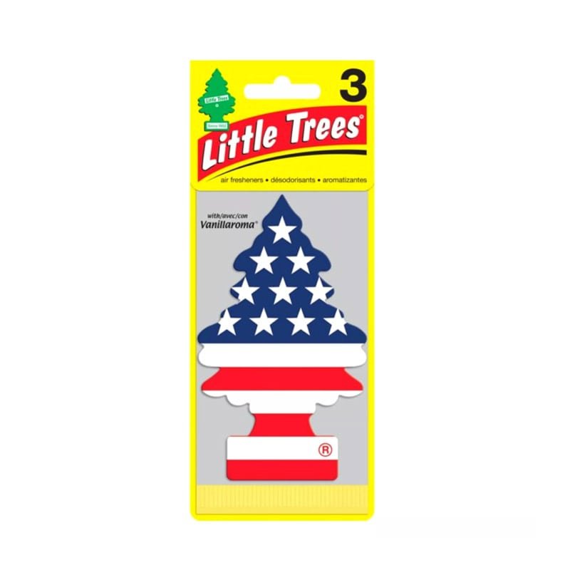 Little Trees Vanillaroma Scent Car Air Freshener American Flag