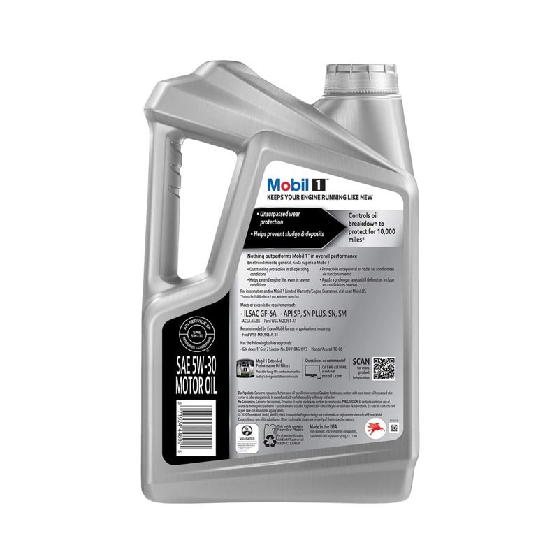 Mobil 1 5W-30 Advanced Full Synthetic Motor Oil - 5 Quart - Image 2