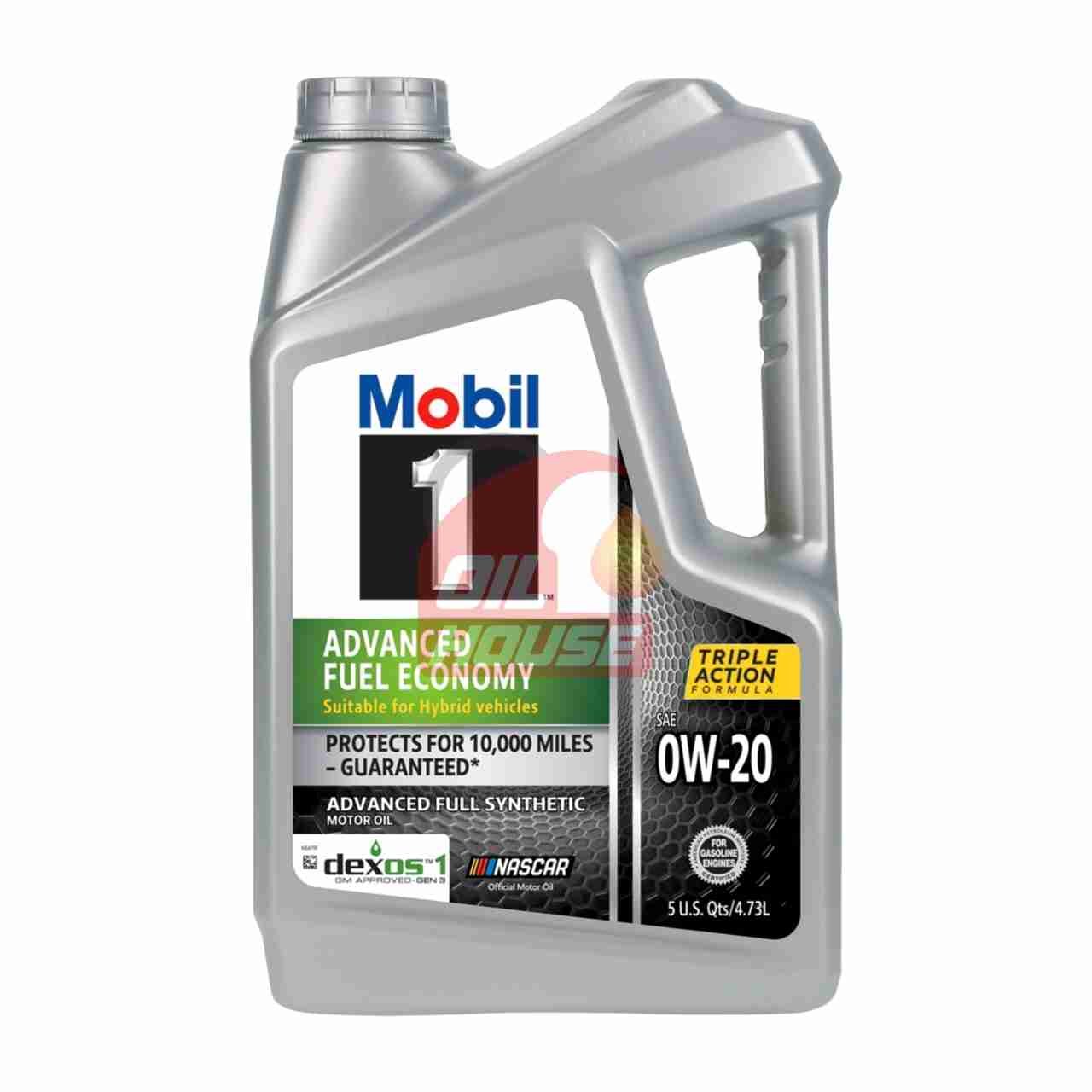 Mobil 1 Advanced Fuel Economy 0W-20 Full Synthetic 5 Quart