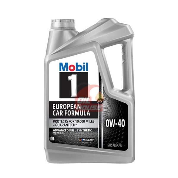 Mobil 1 European Car Formula 0W-40 Full Synthetic Motor Oil 4.73L/5Quart
