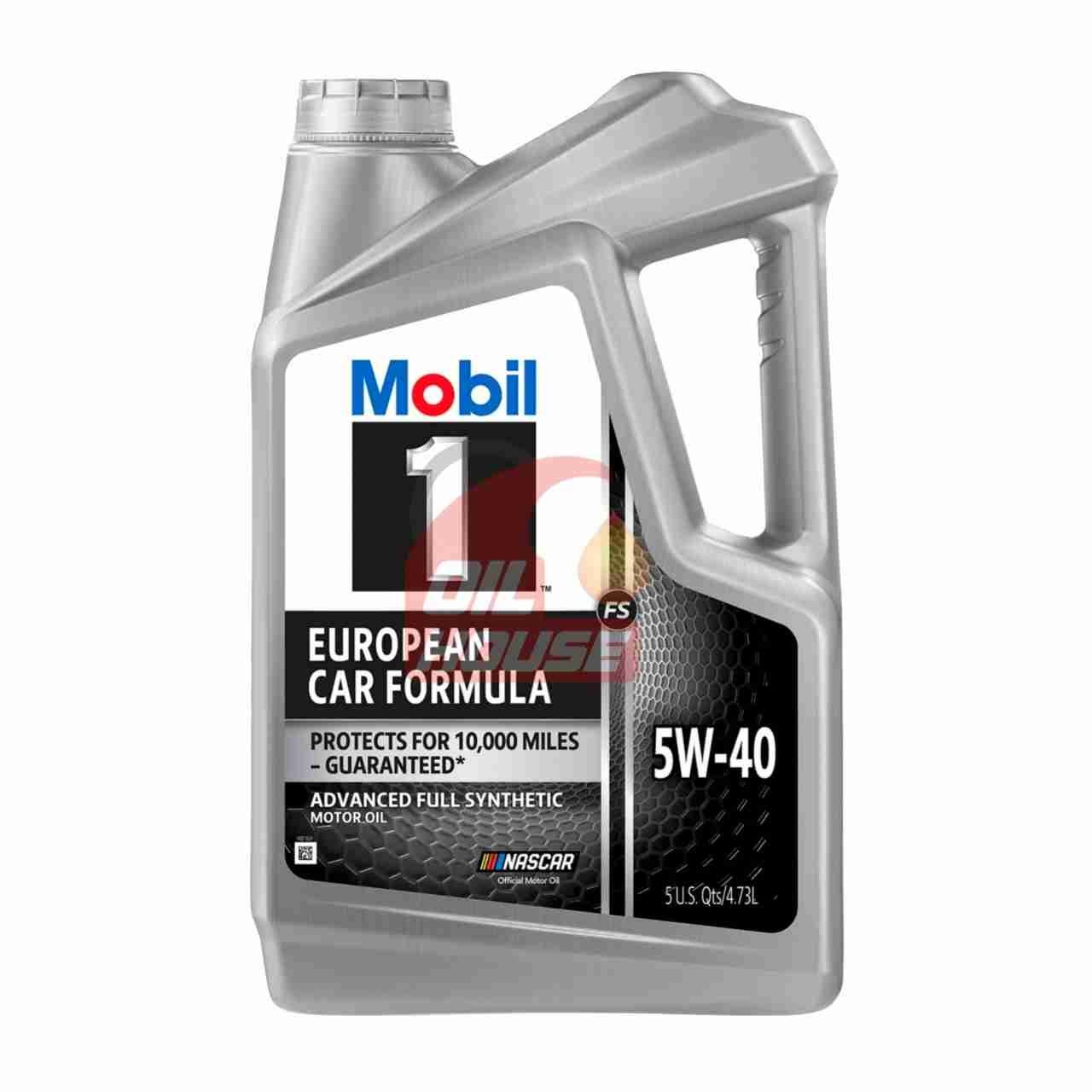 Mobil 1 European Car Formula 5W-40 Full Synthetic Motor Oil – 5 Quart