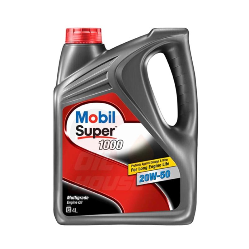 Mobil Super 1000 20W-50 Mineral Engine Oil 4L