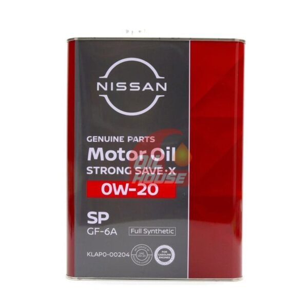 NISSAN STRONG SAVE X 0W-20 FULL SYNTHETIC MOTOR OIL 4L