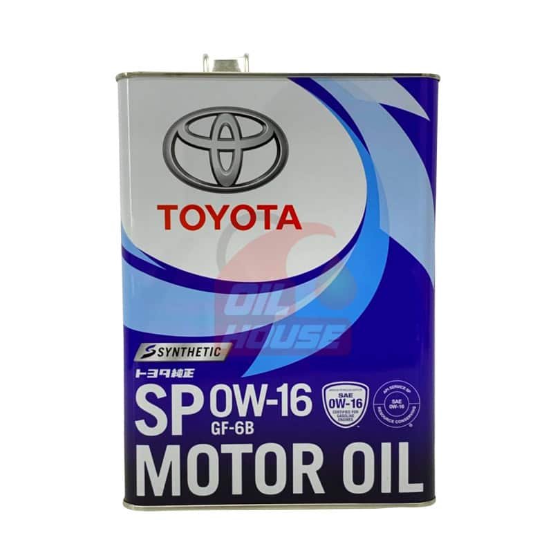 TOYOTA OEM SP 0W-16 SYNTHETIC MOTOR OIL 4L